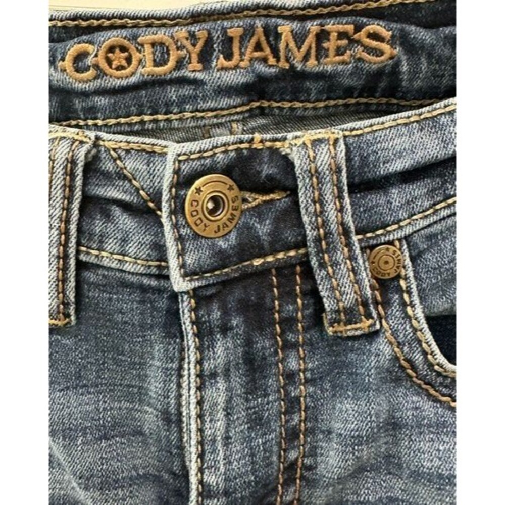 Cody James Men's Bootcut Western Jeans Size 30x34 Medium Wash Blue Cowboy Denim - Picture 3 of 8